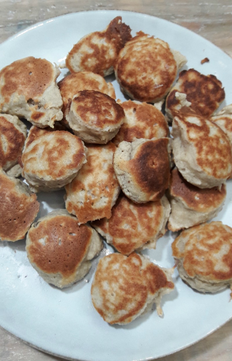 Poffertjes van amandelmeel