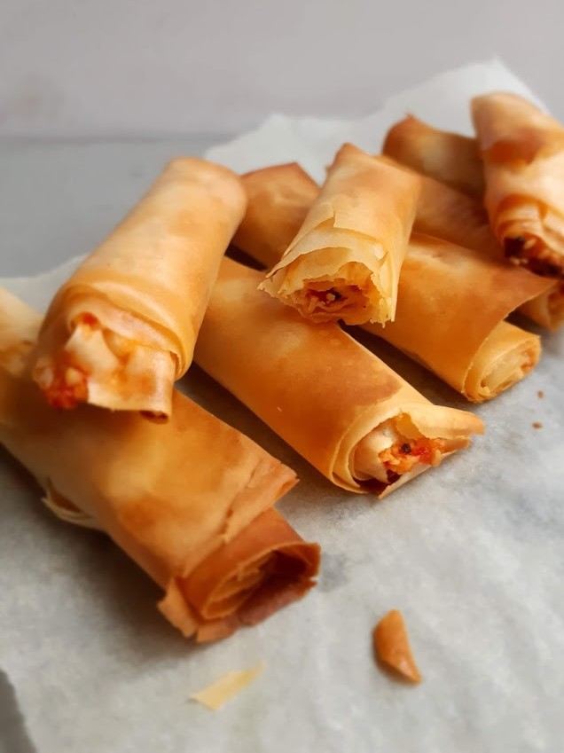 recept voor paprika feta rolletjes