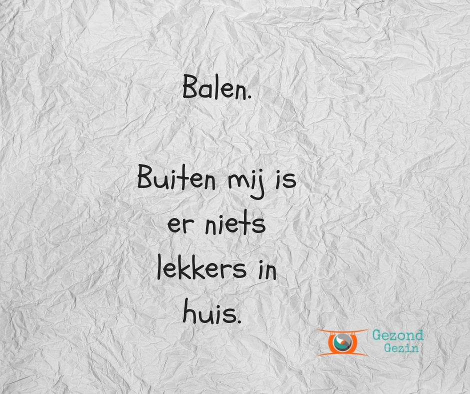 Quote Balen.Buiten mij is er niets lekkers in huis.