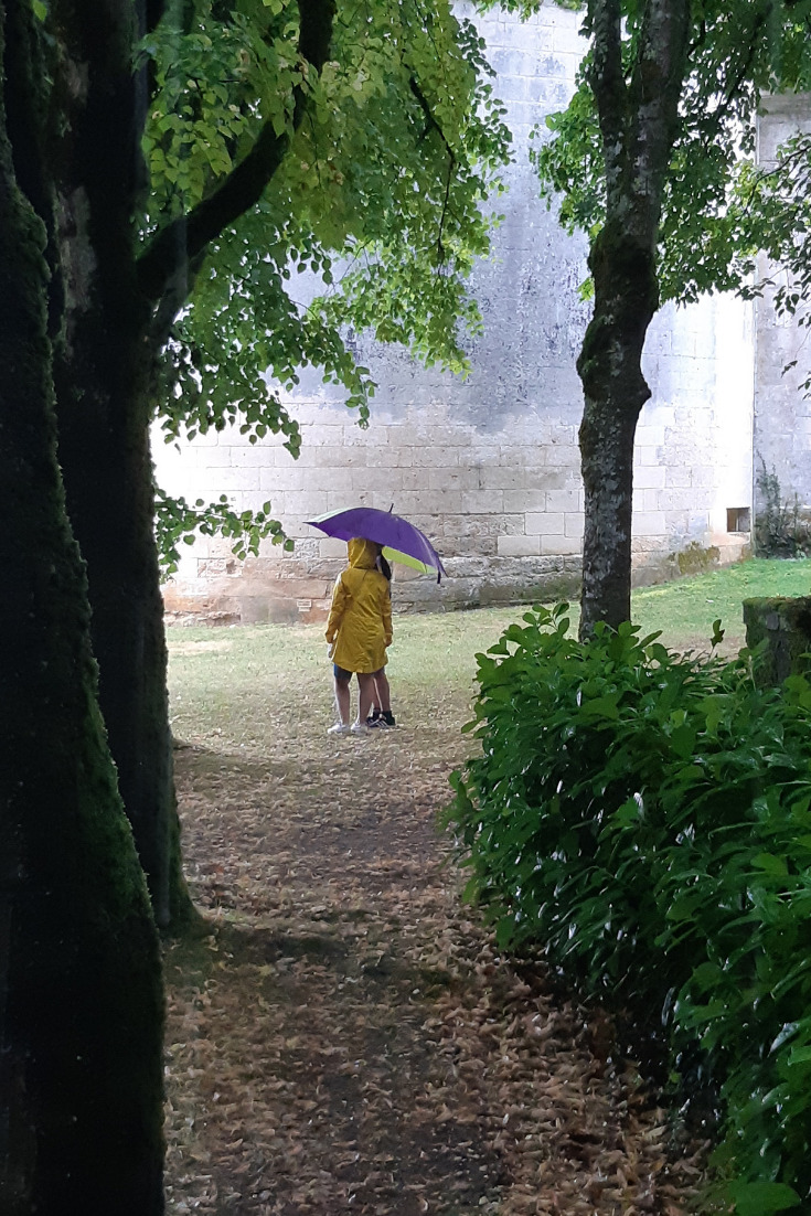 Vakantiefoto in de regen