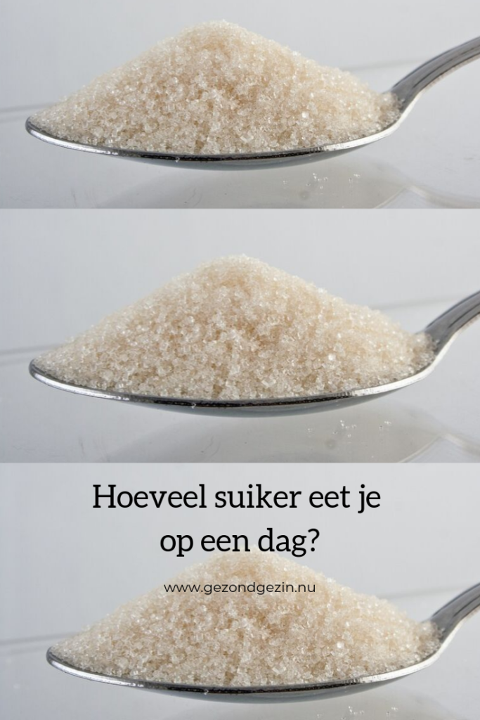 3 lepels suikers, hoeveel suiker eet je op een dag?