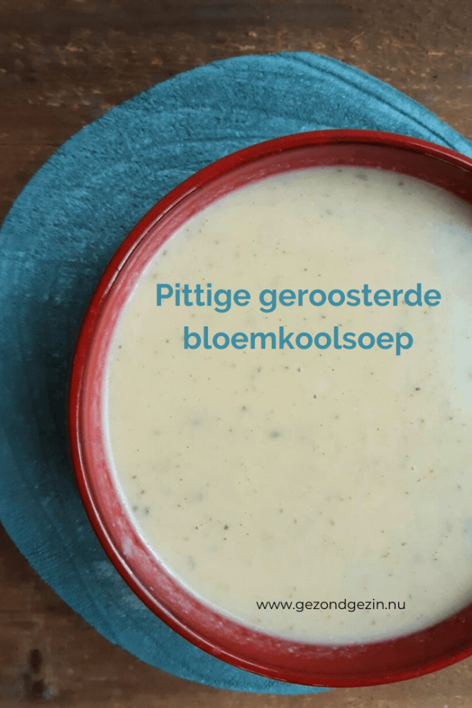 geroosterde bloemkoolsoep