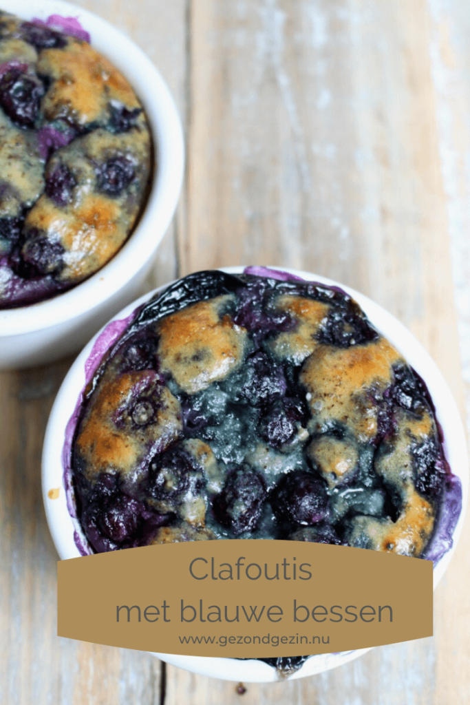Clafoutis met blauwe bessen