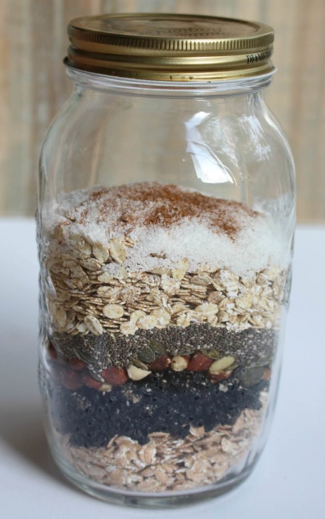 muesli in een pot