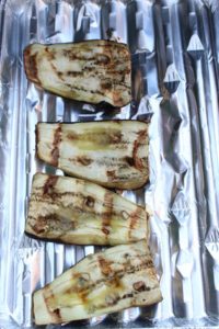 aubergine op de bbq