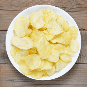 bakje naturel chips