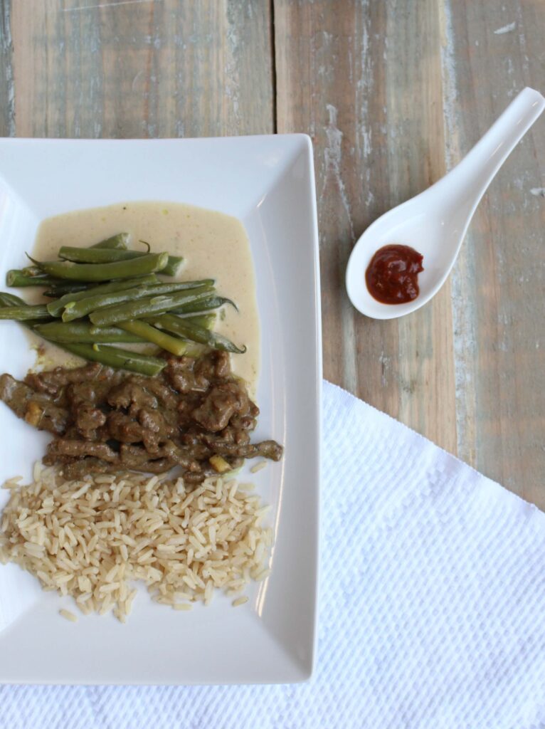 rendang met sajoerboontjes