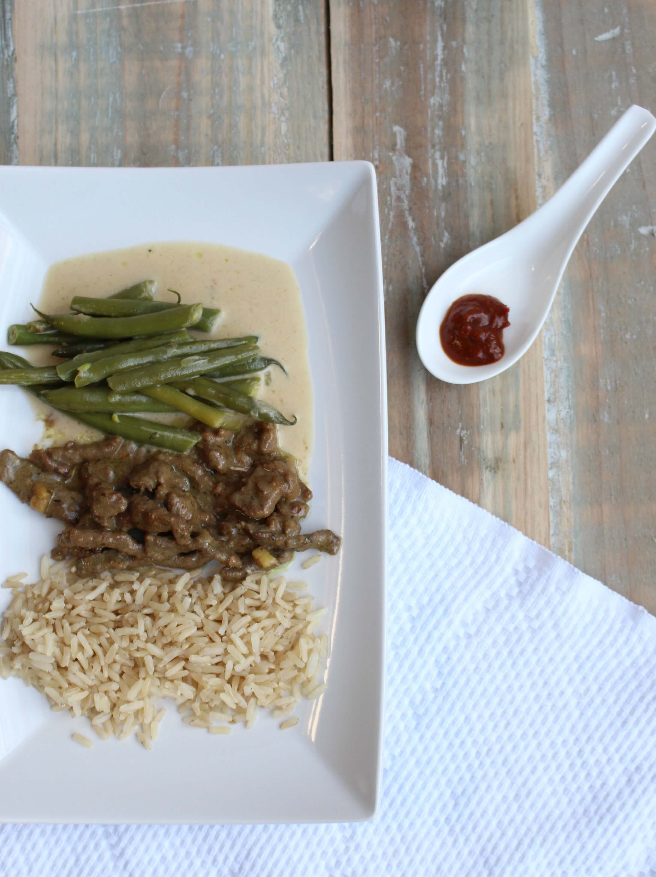 rendang met sajoerboontjes