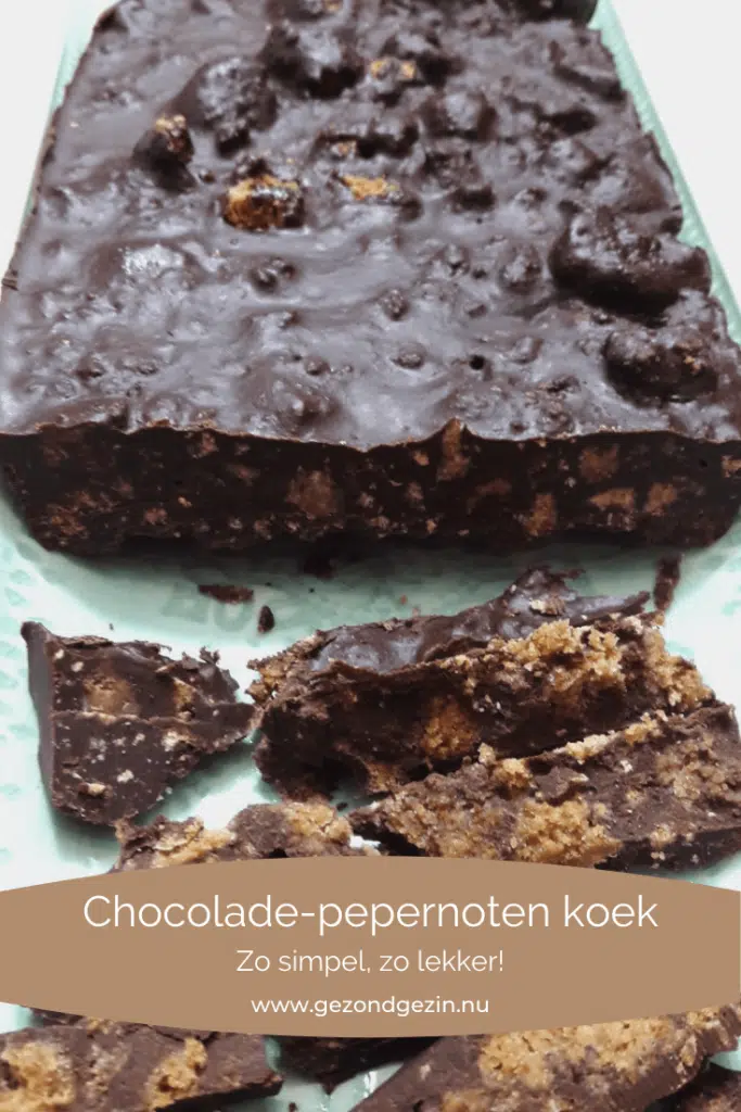 chocolade pepernoten koek
