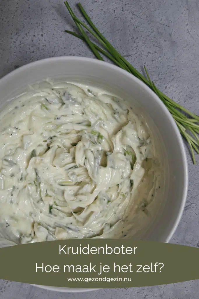 afbeelding van kruidenboter om te pinnen op Pinterest
