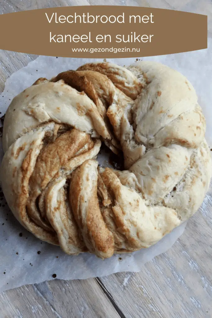 Afbeelding van vlechtbrood om te pinnen op Pinterest