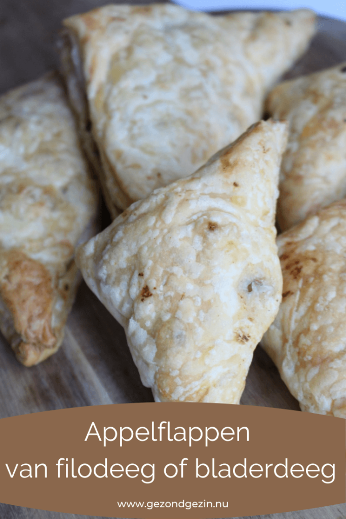 Appelflappen van bladerdeeg