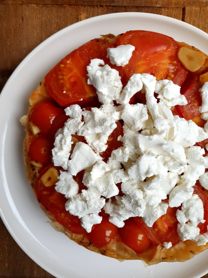 Tomaten tarte tatin en geitenkaas 1