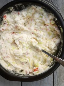 Pittige roomkaassalade 1