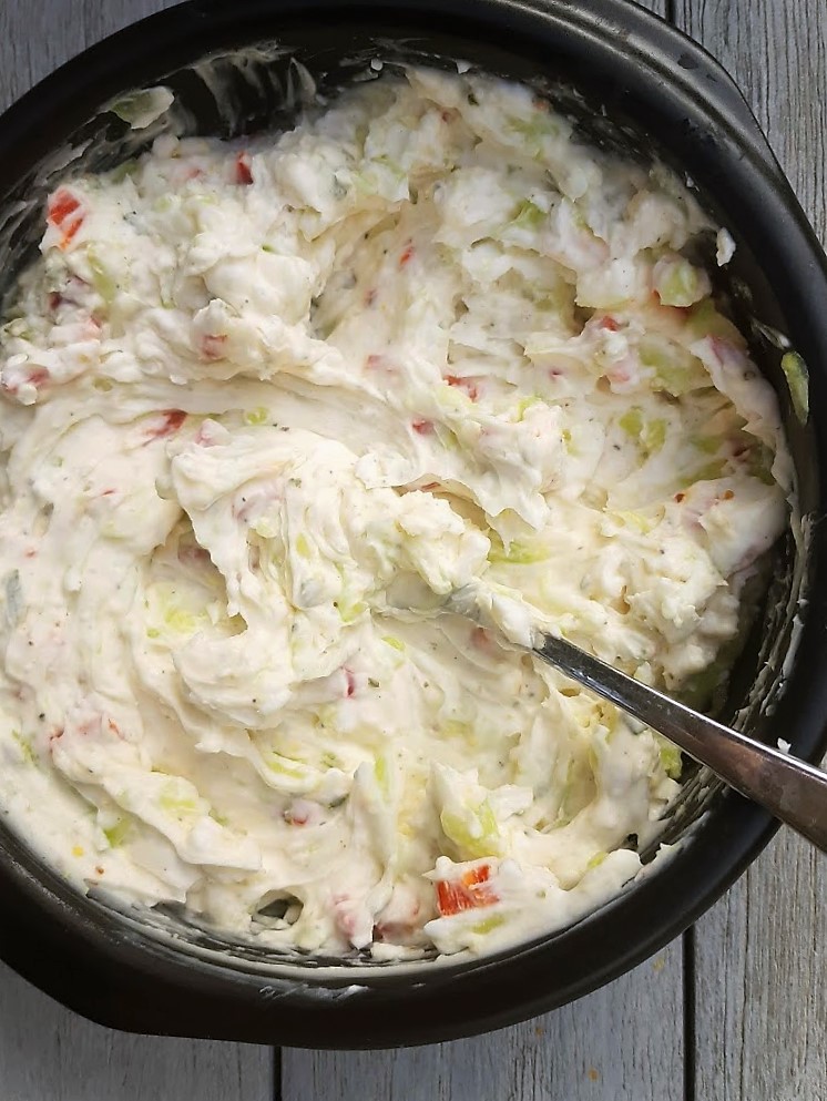 Pittige roomkaassalade 1