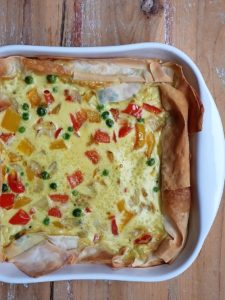 groene curry quiche