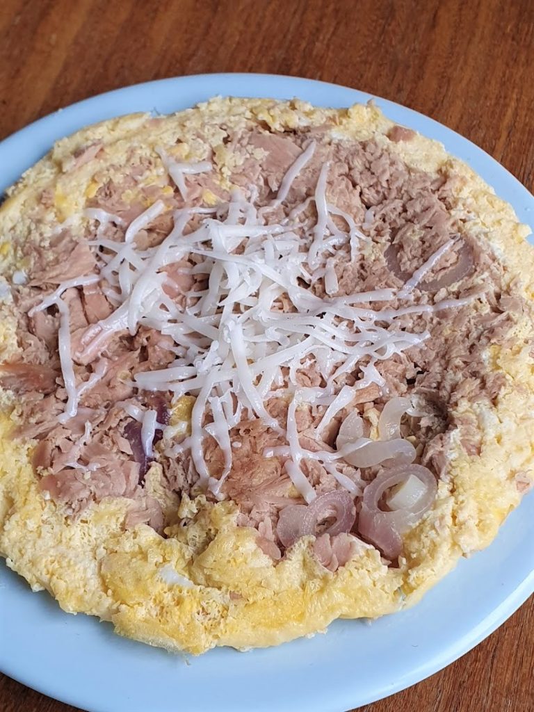 Gezond lunchen tonijn omelet 2