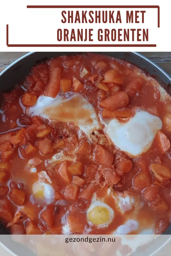 Shakshuka met oranje groenten