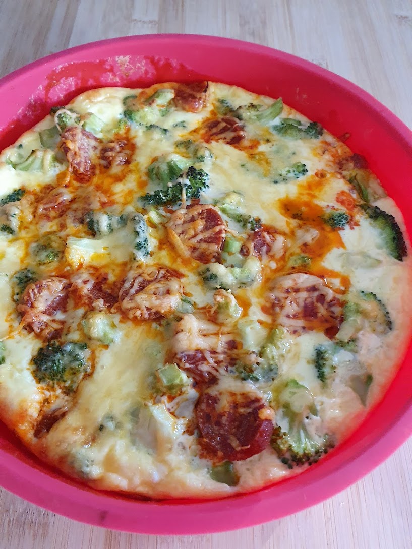 Frittata met broccoli en chirozo 4