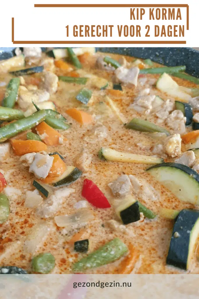 wokpan met kip korma