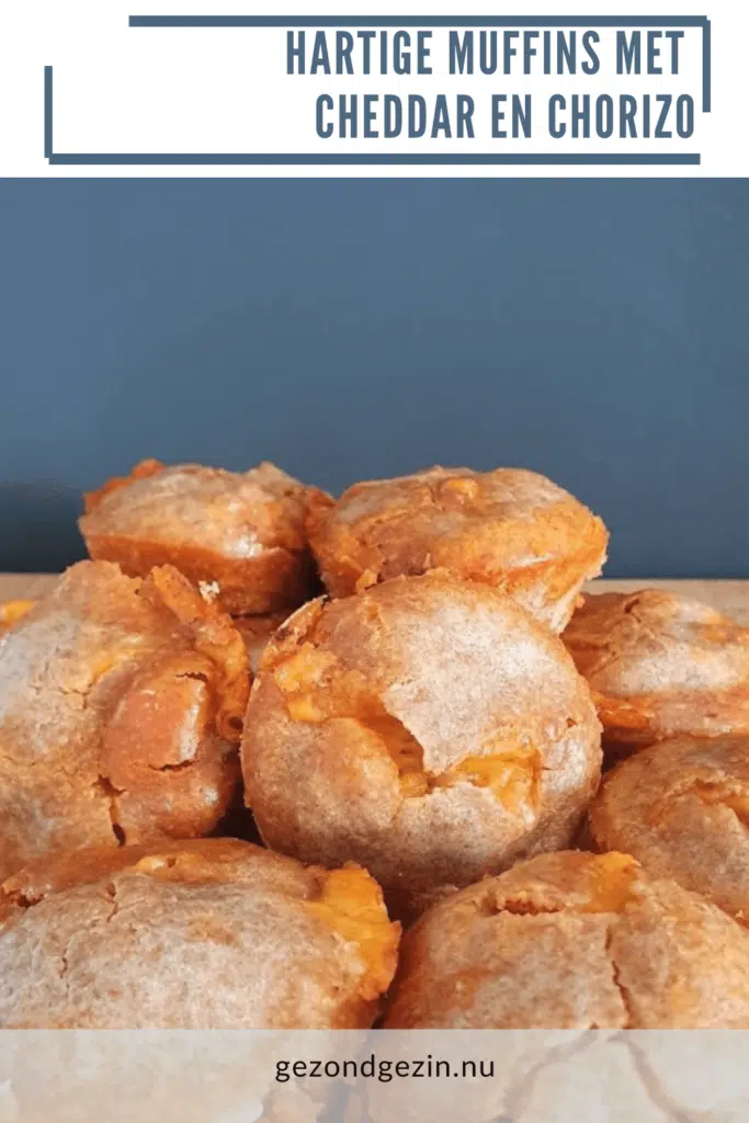 hartige muffins met cheddar en chorizo