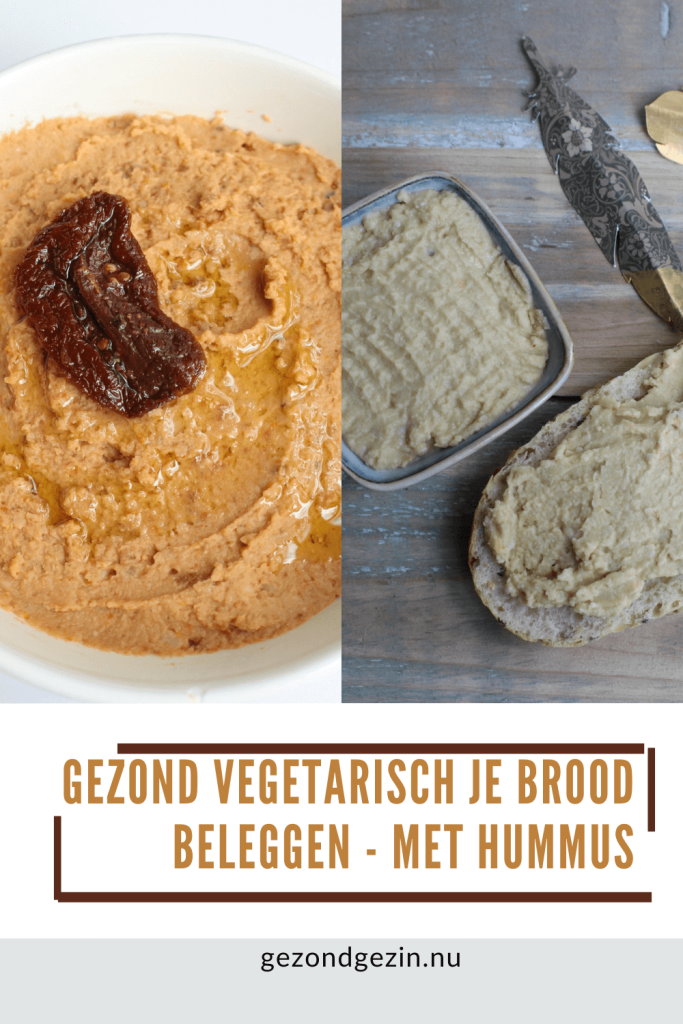 afbeelding van hummus recepten om te bewaren op pinterest