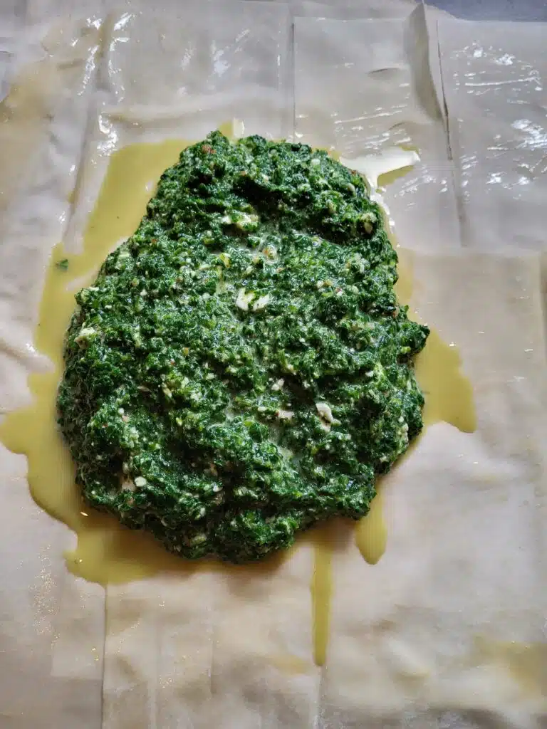 Spinazie feta filodeegpakketje 6