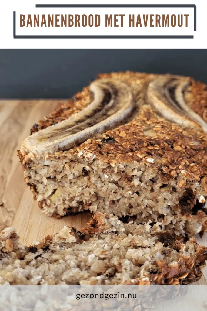 afbeelding van bananenbrood om te bewaren op Pinterest