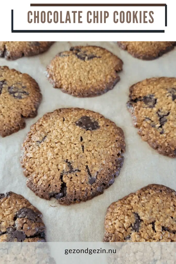 afbeelding van chocolate chip cookies om te bewaren op Pinterest