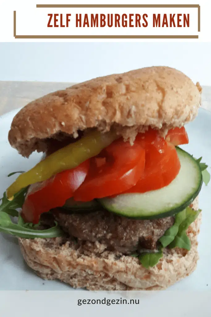 afbeelding van broodje hamburger om te bewaren op Pinterest