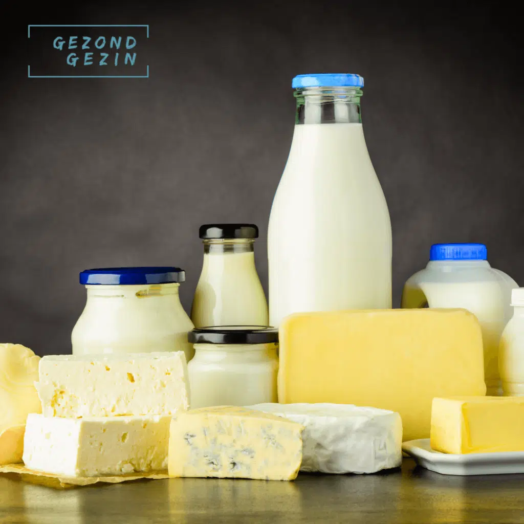 kaas, melk en boter