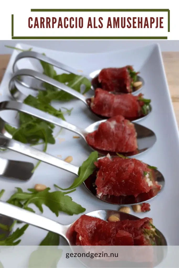 Carpaccio als amusehapje