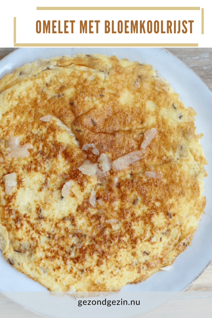 omelet met bloemkoolrijst