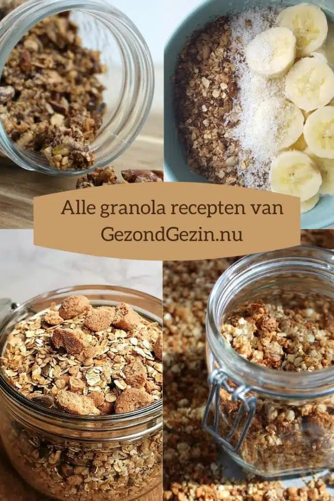 4 verschillende granola recepten