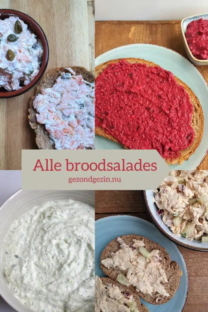 4 broodsalades met link naar alle broodsalades