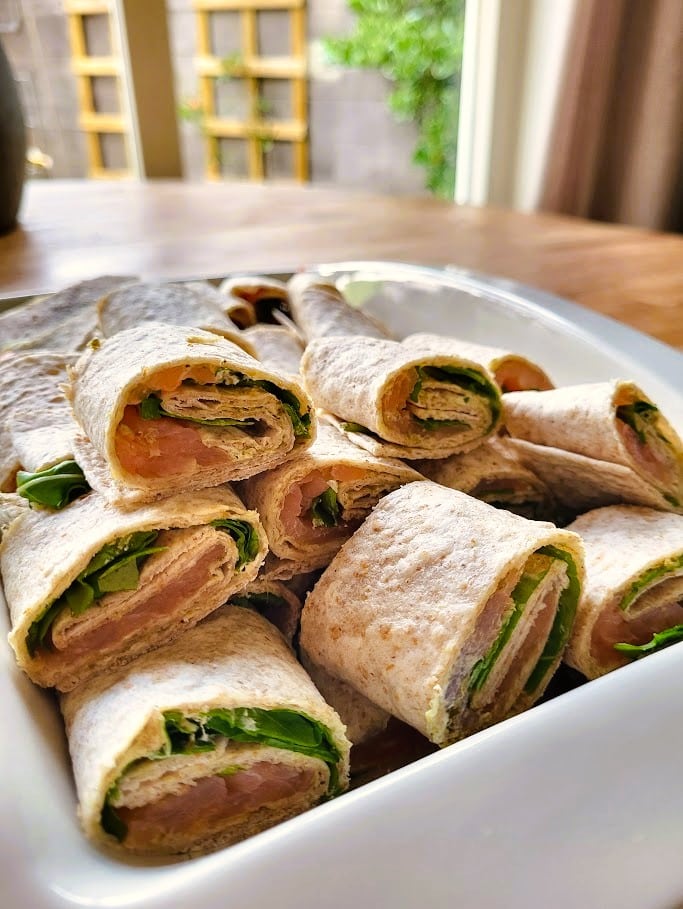 Gevulde picknick wraps - met zalm en carpaccio